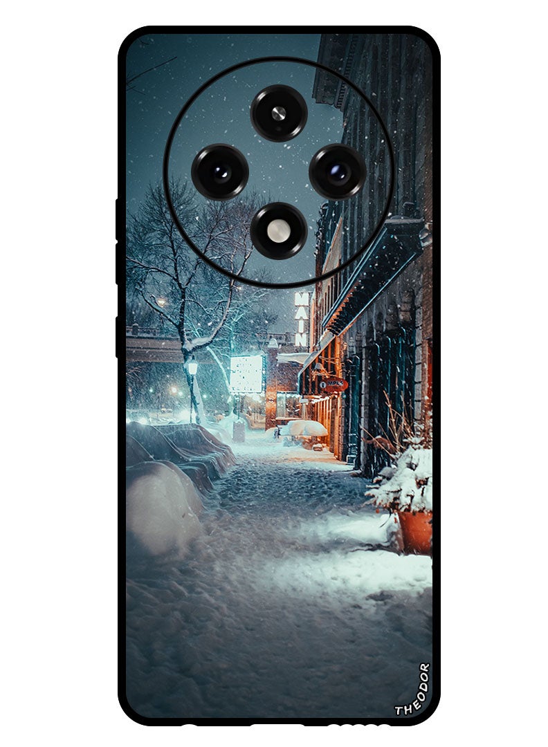 Theodor Protective Case Anti Scratch Shock Proof Bumper Cover For Oppo A3 Pro city_evening_snowfall - Image 1