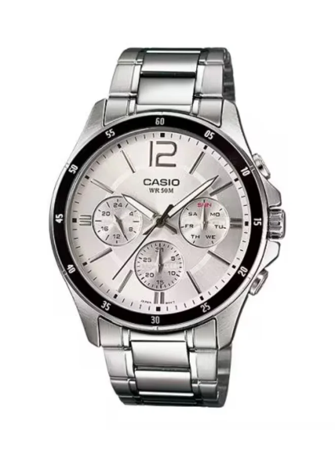 CASIO Men's Stainless Steel Analog Watch MTP-1374D-7AVDF - 43.5 mm
