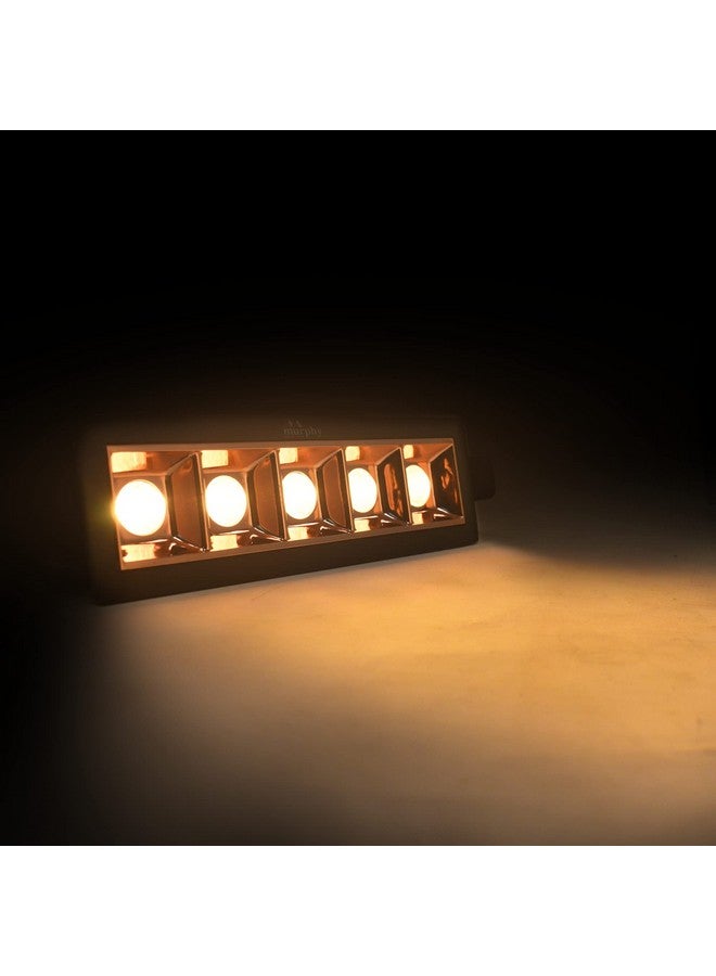 MURPHY Murphy 10W Rose Gold Finish Square Laser LED Ceiling COB Spot, Focus, Down Ceiling Light, Ceiling Pop Light (Warm White, Pack of 8), with 2 Years Warranty - Image 3