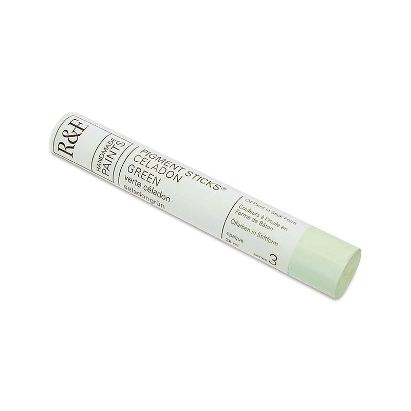 R&F Handmade Paints - Professional Oil Pigment Stick, Celadon Green, 38 ml - Image 5