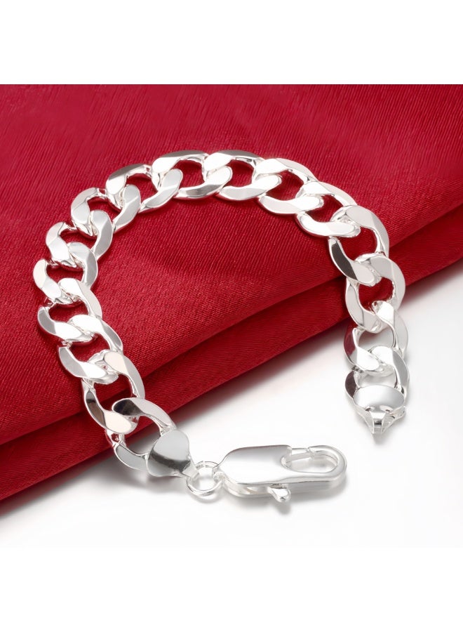 KUYING New Silver Plated Creative Bracelet 22CM - Image 3