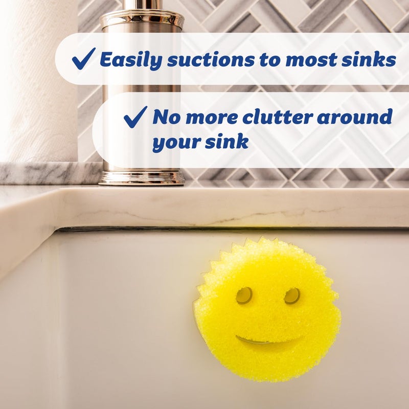 Scrub Daddy Sponge Holder Daddy Caddy - Sponge Holder for Kitchen Sink - Sponge Caddy and Kitchen Organizer with Suction Cups - Self Draining & Dishwasher Safe (1 Count) - Image 5