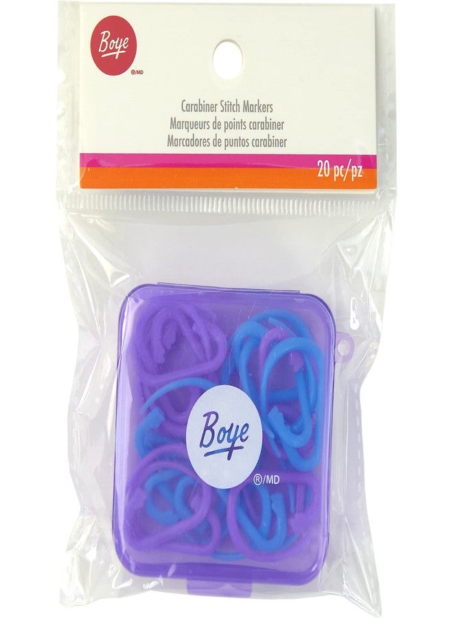 بوي علامات غرز بلاستيكية من Boye 42-40030 للحياكة والكروشيه، متعددة الألوان، 20 قطعة - Image 1