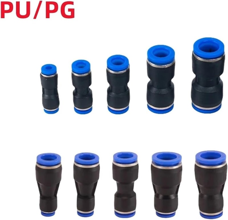 50 Pcs PG 6 4mm Plastic Air Hose Coupler Pneumatic Fittings Connector - Image 4