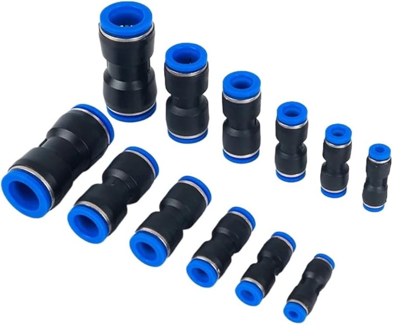 50 Pcs PG 6 4mm Plastic Air Hose Coupler Pneumatic Fittings Connector - Image 2
