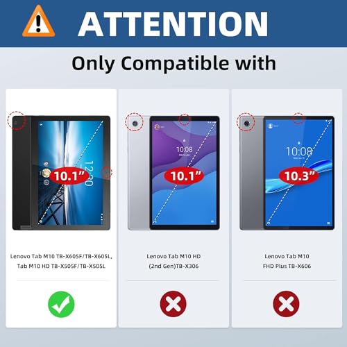 TGK Leather Flip Stand Cover with TPU Back Case for Lenovo Tab M10 HD X505X Cover TB-X505F TB-X505L TB-X505X TB-X605L TB-X605F Black - Image 2