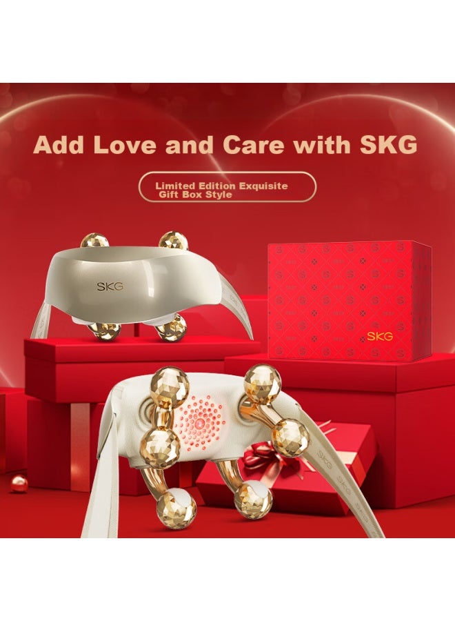 Skg Neck Massager H5-2 Premium , Shoulder And Neck Care, Waist And Neck Crystal Shoulder, Hot Compress Massage Device, Practical Birthday Gift For Boyfriend Or Girlfriend - Image 1