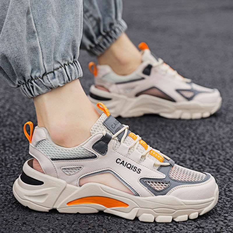 Men'S Shoes Sandals Men'S Summer Outer Wear Boys Slippers Breathable Sports Youth Baotou Beach - Image 1