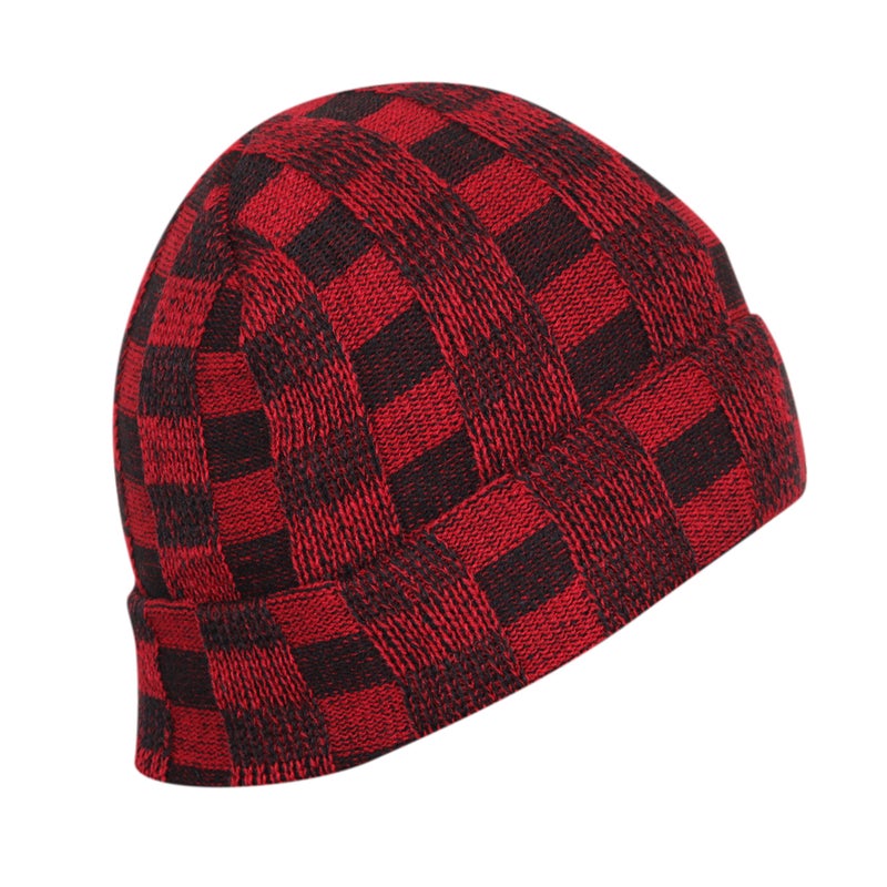 FabSeasons Acrylic Woolen Winter Skull Cap Red - Image 5