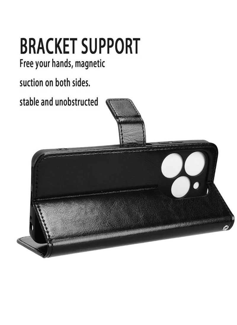 X-level - Case Cover for Tecno Spark Go 2024 4g/Spark 20C With Full Body Camera Len Protector PU Leather Wallet Card Holder Shockproof Protective Back Cover With Release Hand Phone Daily Video Kickstand - Image 1