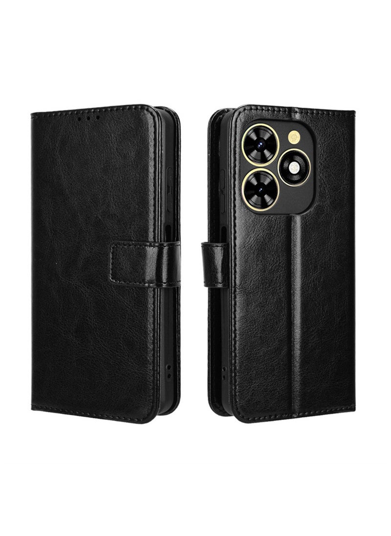 X-level - Case Cover for Tecno Spark Go 2024 4g/Spark 20C With Full Body Camera Len Protector PU Leather Wallet Card Holder Shockproof Protective Back Cover With Release Hand Phone Daily Video Kickstand - Image 1