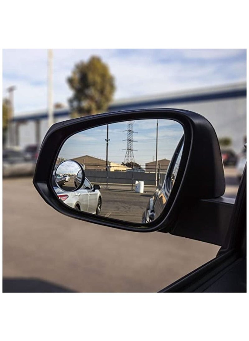 MIRFA Automotive MI-439 2 Inch Stick on Blind Spot Aluminum Border Style Mirror  - Image 2