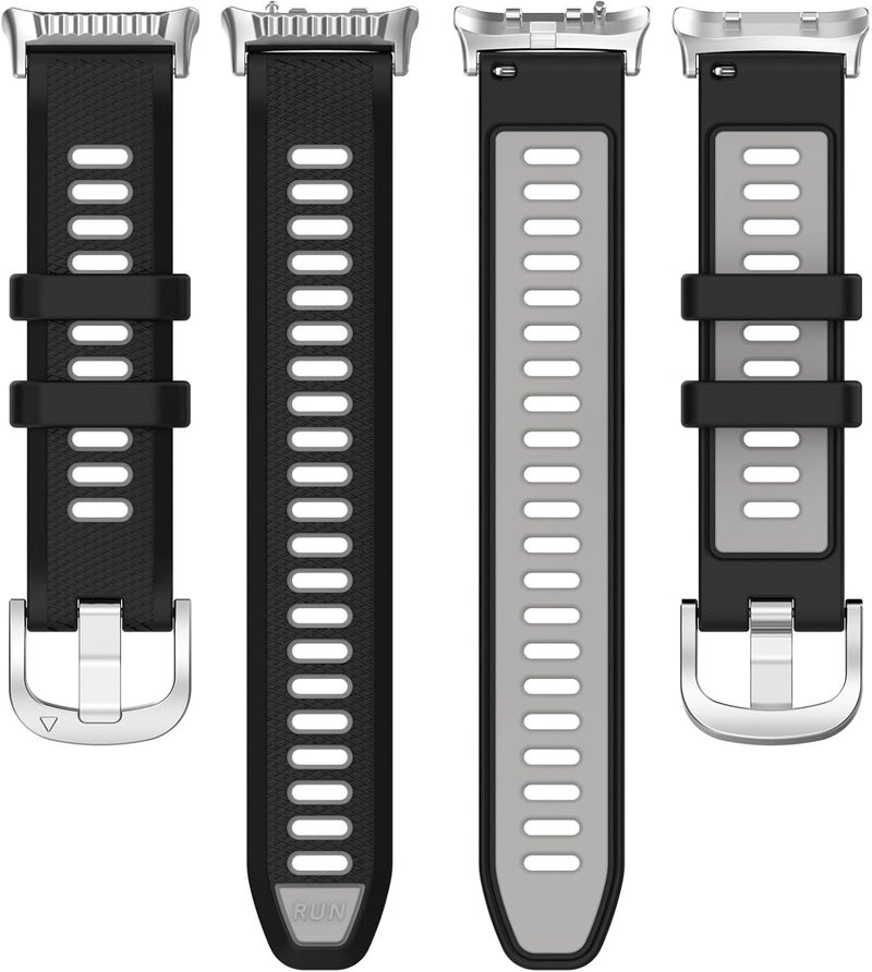 أشرطة معصم قابلة للتعديل من متوافقة مع ساعة Huawei Watch D2، معصم سيليكون مريح مع شريط تحرير سريع، إكسسوارات ساعة ذكية (أسود) - Image 3