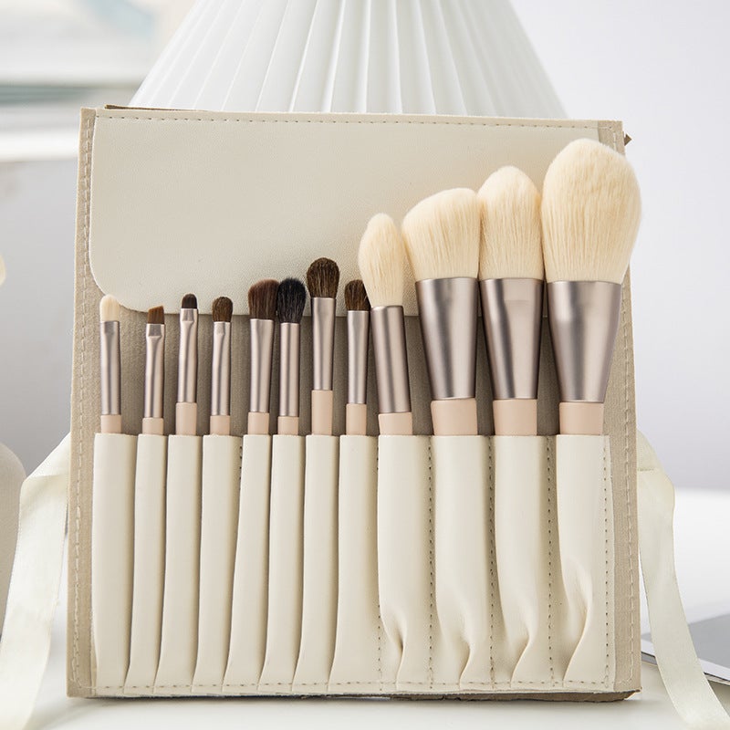 Beginner Student Affordable Super Soft Suit Makeup Brush Morandi 12 Blush Loose Powder Eye Shadow Beauty Makeup Appliance - Image 4