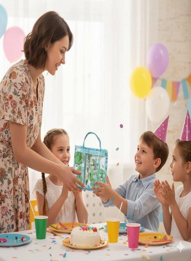 Returngifts هدايا تذكارية - مجموعة من 6 أطقم أدوات مكتبية ملونة تتضمن أقلام رصاص، ومبراة، وممحاة، ومسطرة - هدايا تذكارية لحفلات أعياد الميلاد للأولاد والبنات | فكرة هدايا لحفلات الأطفال بكميات كبيرة (التصميم 9) - Image 4