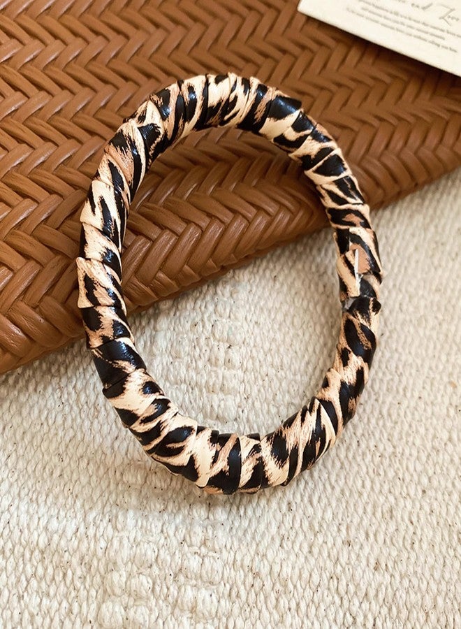 72ore Leopard Print Bracelet for Women Stylish Leopard Bangle Cuff Bracelets Fashion Jewelry Gift Accessories - Image 5