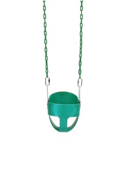 Funz Iron wall swing with Full Bucket seat and chains for outdoor Green  - Image 3