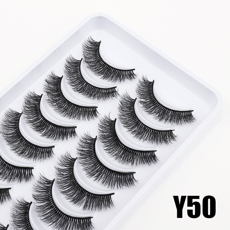 Dingsen False Eyelash Factory Cross-Border Stable Supply 10 Pairs of Natural Makeup Cos Little Demon Eyelashes - Image 1