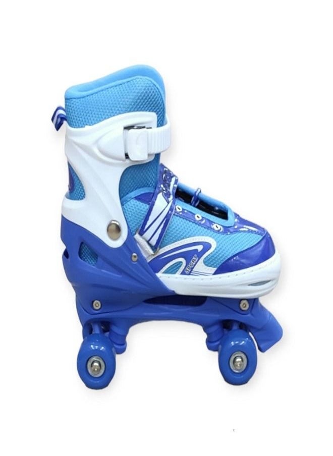 SPORT - Skates  shoes 4 Wheel Outdoor Sports 3 Size Large ( 39-42) Blue - Image 1