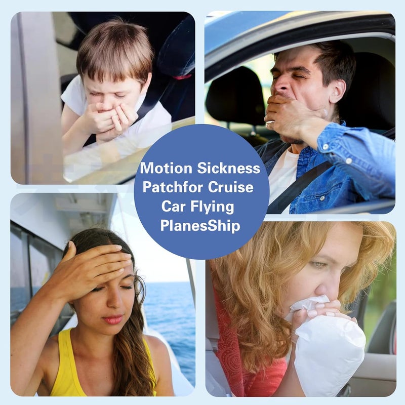 Ditind Motion Sickness Patch, 20 Pcs Motion Sickness Patch Sticker for Cruise/Plane/Train/Bus, Waterproof Seasick Patches for Adults and Kids - Image 5
