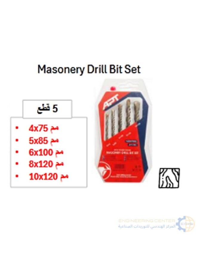 ايه بي تي طقم بنط فيديا للرخام من 4 -10مم 5 ق APT