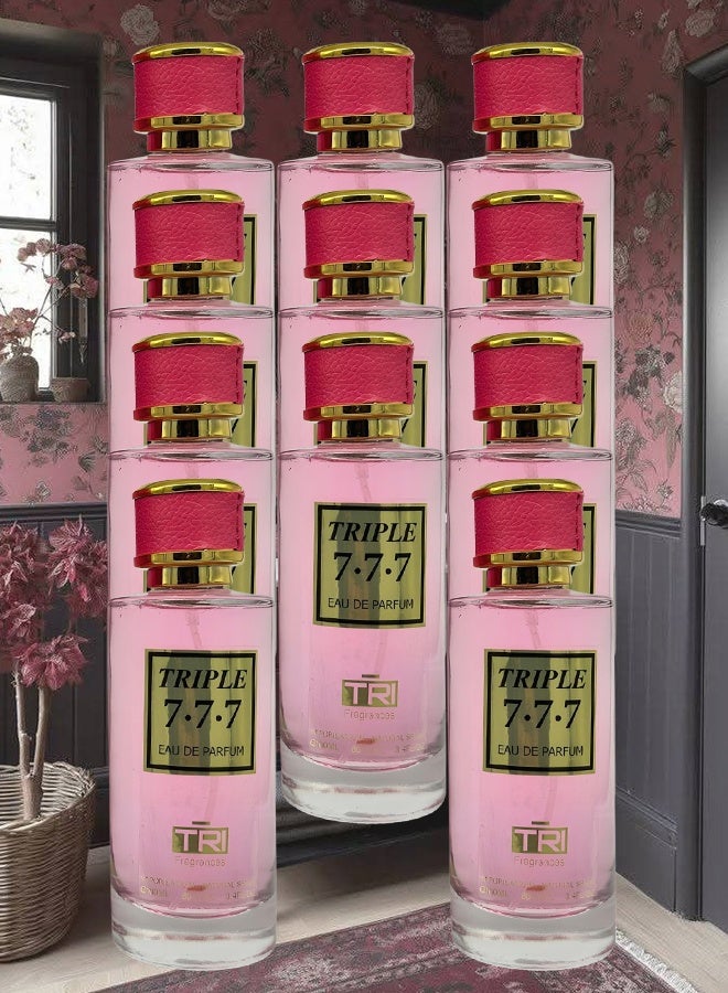 عطور TRI 11 قطع عطر تريبل 777 للنساء 100 مل - Image 1