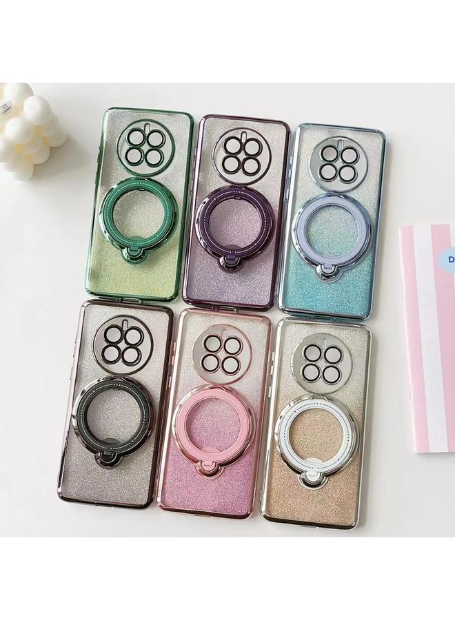 اس-توب جراب لهاتف Huawei Mate 40 مع حامل MagSafe دوار بلون متدرج لامع من مادة TPU - Image 2