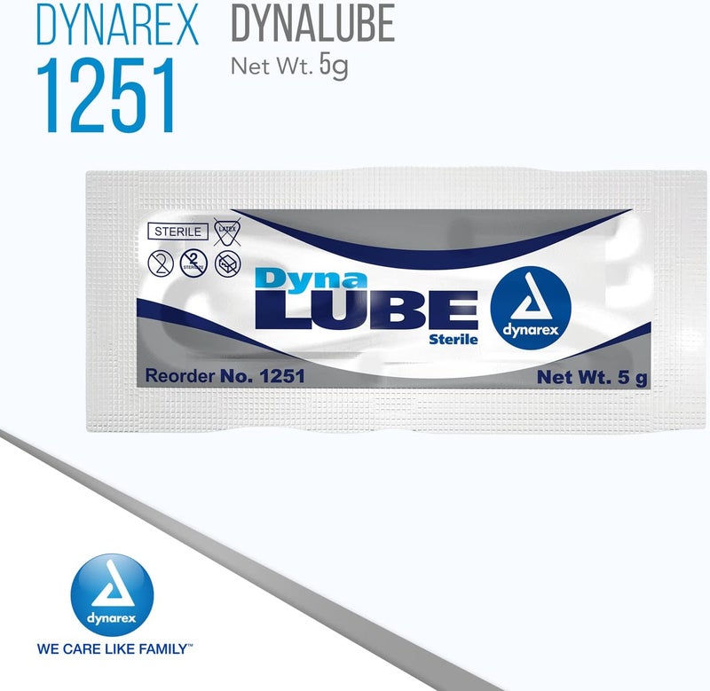 Dynarex جيل دينا لوبي المرطب القابل للذوبان في الماء والمعقم للاستخدام في فتحات الجسم والأدوات المفصلية والأجهزة الطبية 1 صندوق يحتوي على 72 عبوة دينا لوبي 27 جرام - Image 2