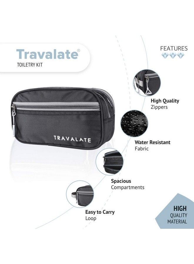 TRAVALATE Solid 9 Cms Cosmetic Pouch (S_Tr1416_Black) - Image 3