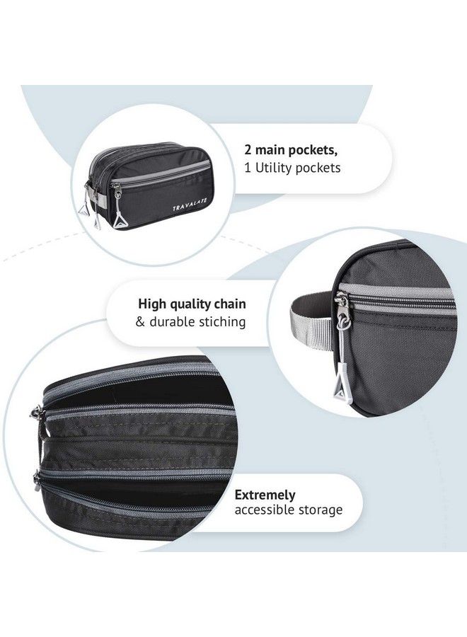 TRAVALATE Solid 9 Cms Cosmetic Pouch (S_Tr1416_Black) - Image 4