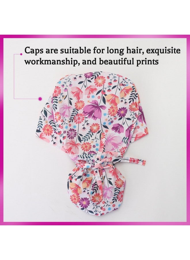 GUOER Long Hair Working Cap For Women Scrub Caps Can Store Long Hair Caps One Size (Lh03C)  - Image 5