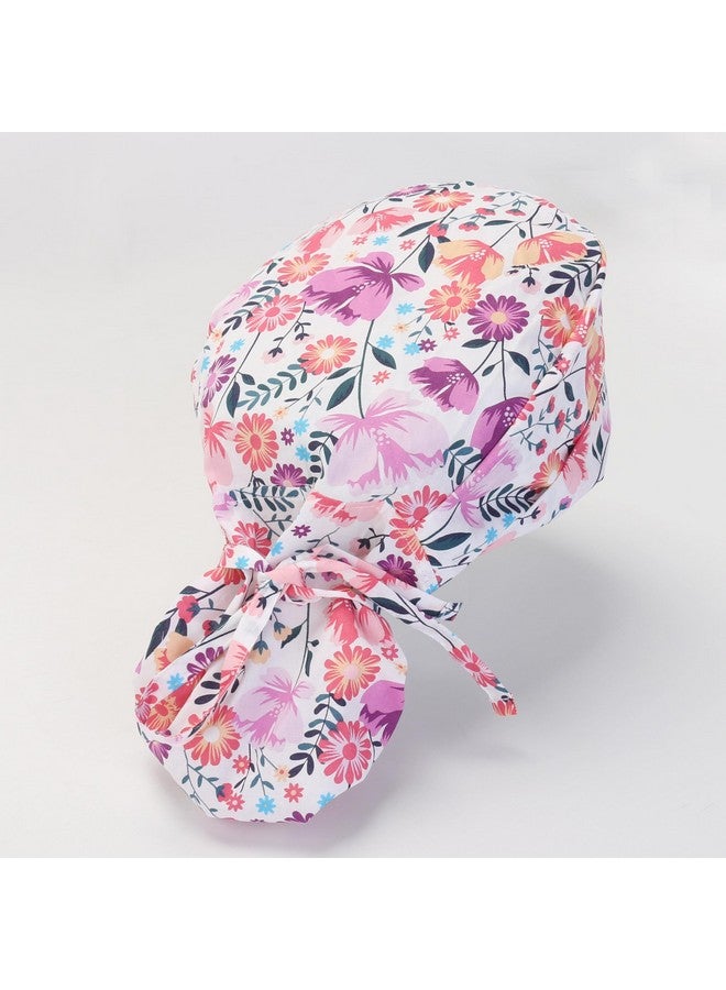 GUOER Long Hair Working Cap For Women Scrub Caps Can Store Long Hair Caps One Size (Lh03C)  - Image 4