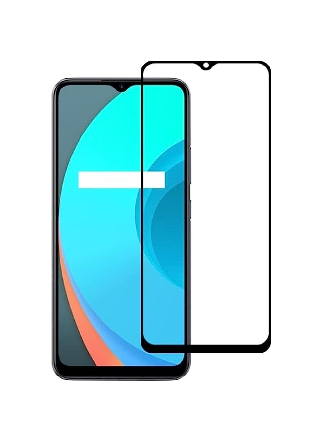 HuHa - HuHa Tempered Glass Screen Protector Compatible For Realme C11 / vivo Y56 Full Glue Full Screen Tempered Glass Film - Image 1