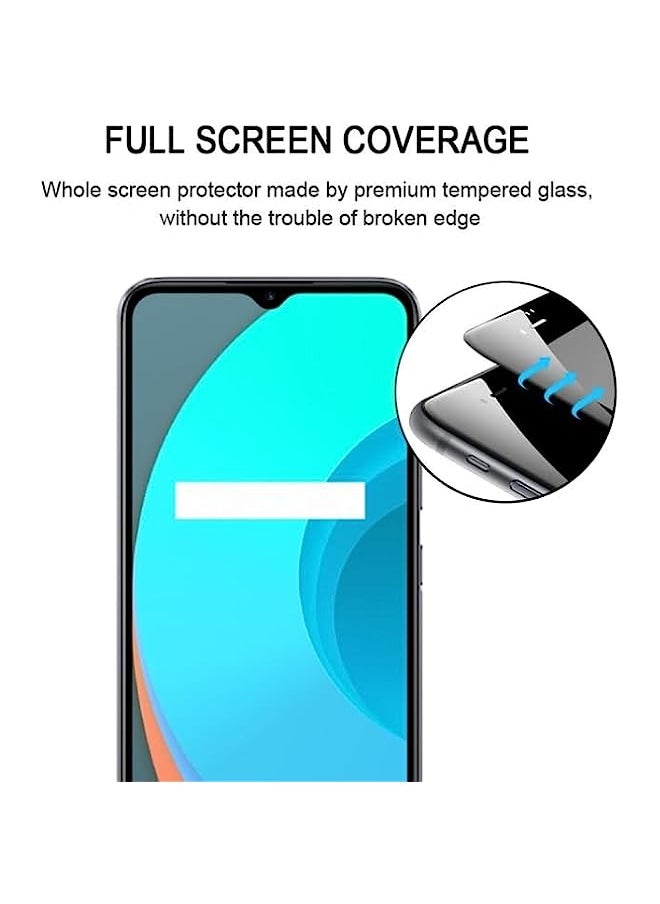 HuHa - HuHa Tempered Glass Screen Protector Compatible For Realme C11 / vivo Y56 Full Glue Full Screen Tempered Glass Film - Image 1