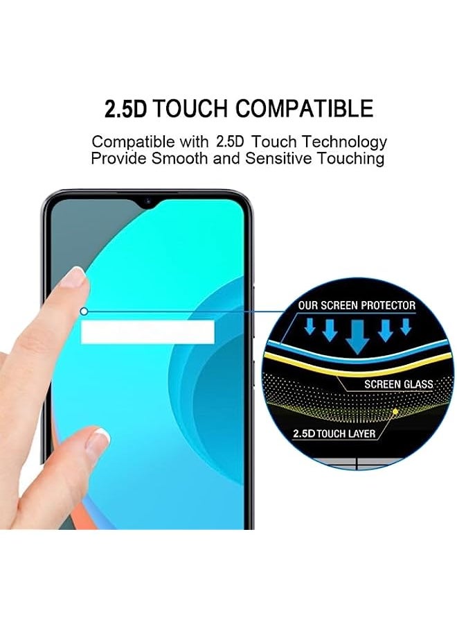 HuHa - HuHa Tempered Glass Screen Protector Compatible For Realme C11 / vivo Y56 Full Glue Full Screen Tempered Glass Film - Image 1