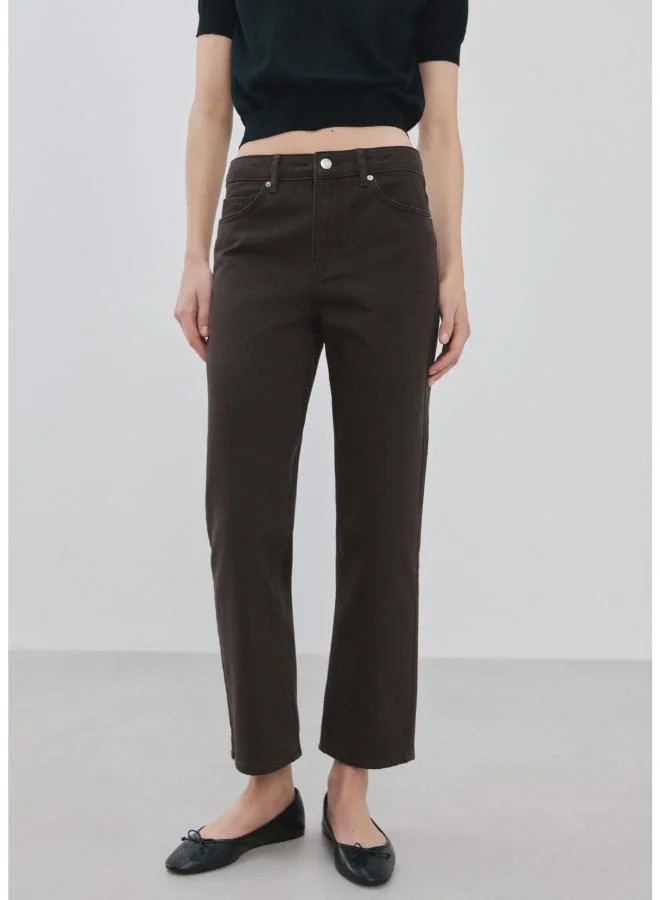 مانجو Mid-rise straight jeans