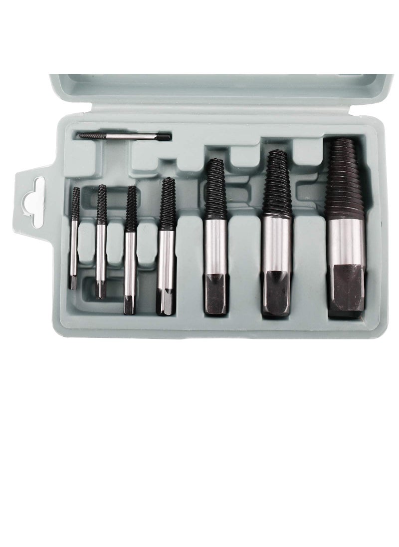 BTSHUB BTSHUB 8pcs Pipe Screw Extractor Set, Damaged and Stripped Broken Bolt Water Pipe Remover Set  - Image 1