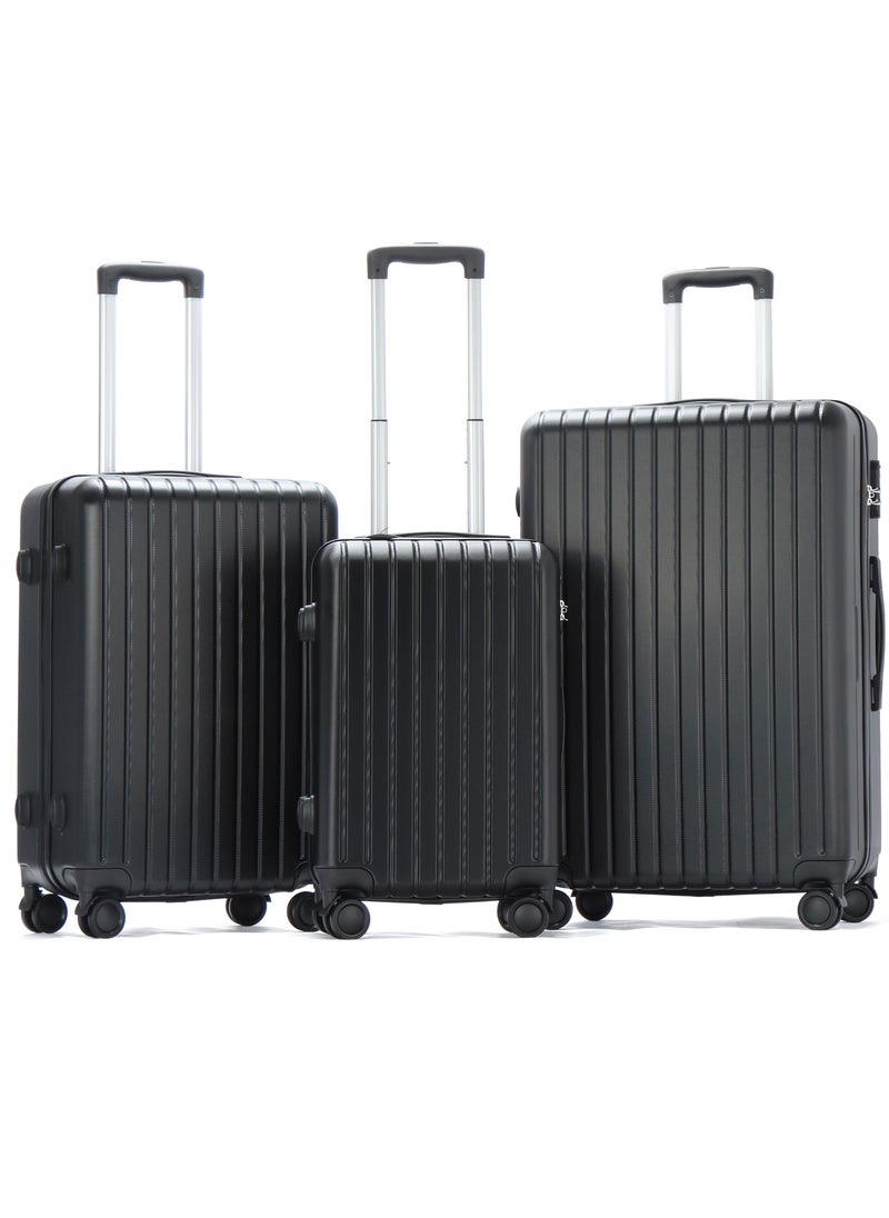 Jorunb - 3pcs Luggage Set,ABS Luggage Set,Hardside Spinner Luggage,Hardside Luggage with Spinner Wheels,20"/24"/28" Carry-on and Checked Luggage (3pcs) - Image 1