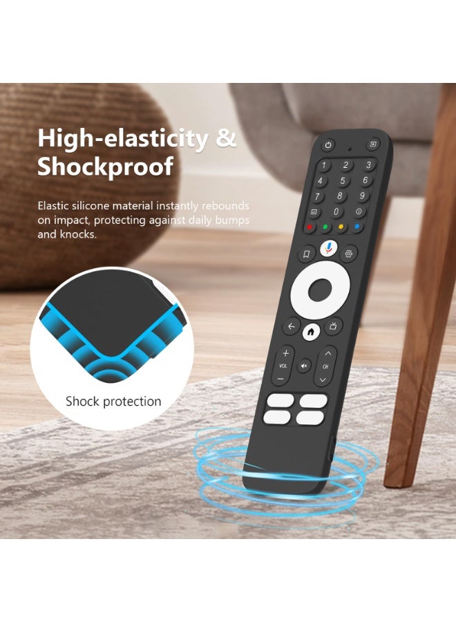 1pcs Remote Control Silicone Case for Homatics Box R 4K, Remote Control NonSlip Protective Cover Housing Shell Protector with Lanyard for Homatics Box R 4K (Black) - Image 4