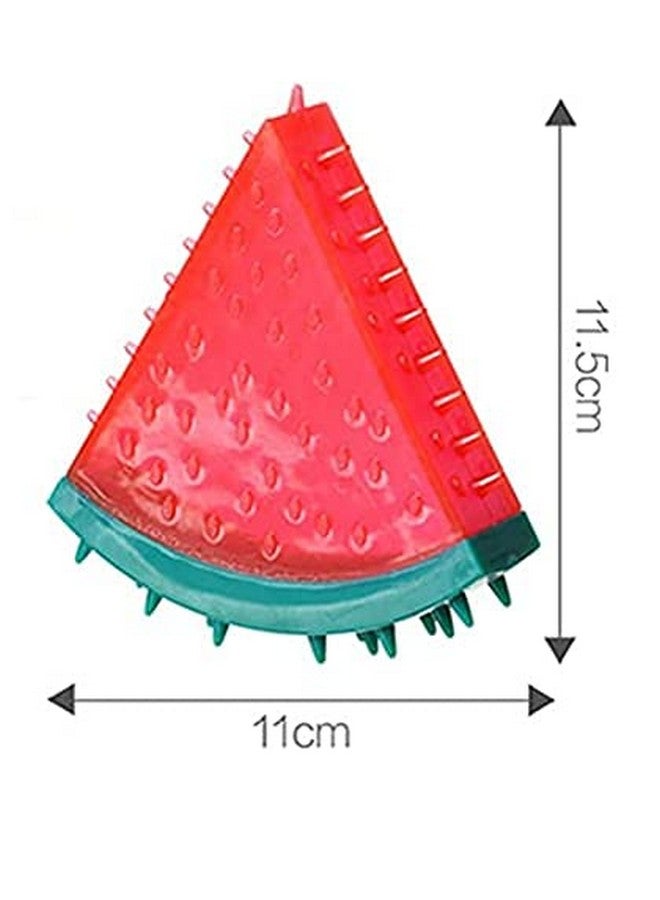 لعبة مضغ الكلاب من اللاتكس بصوت لطيف تفاعلي على شكل فاكهة البطيخ مضحكة وقابلة للمضغ واقعية للقطط والكلاب والجرو - Image 3