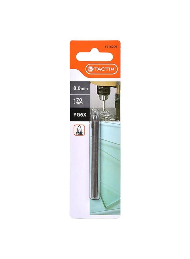Tactix Glass/Tile Drill Bit Chrome 8mm  - Image 1