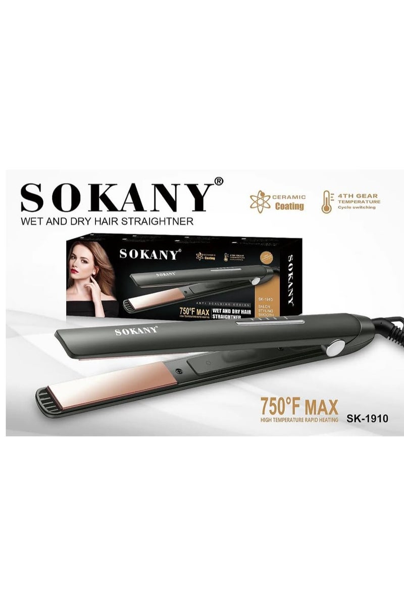 sokany SK-1910 Professional Hair Straightener - Image 2