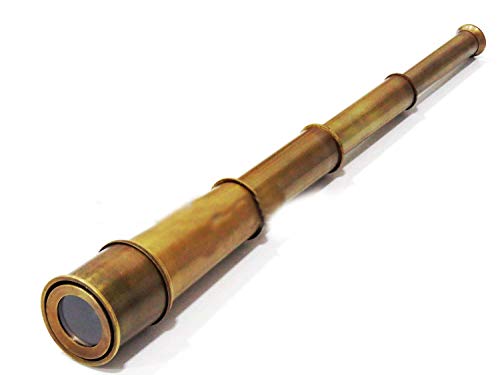 THOR INSTRUMENTS Nautical Brown Antique Spyglass Telescope 18 Handmade Collectibles Victorian Telescope Rustic Vintage Home Decor Gifts - Image 3