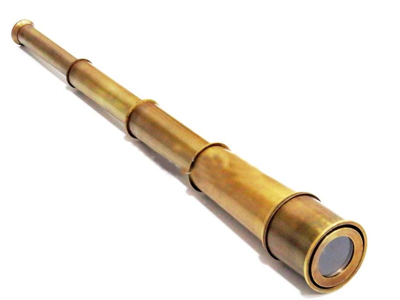 THOR INSTRUMENTS Nautical Brown Antique Spyglass Telescope 18 Handmade Collectibles Victorian Telescope Rustic Vintage Home Decor Gifts - Image 2