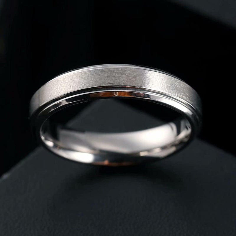 King Will Titanium Wedding Band for Men Women- 3-10mm Width Black/Sliver/Gold High Purity Titanium Promise Wedding Ring Comfort Fit for Daily Wear Size 6-14 - Image 3