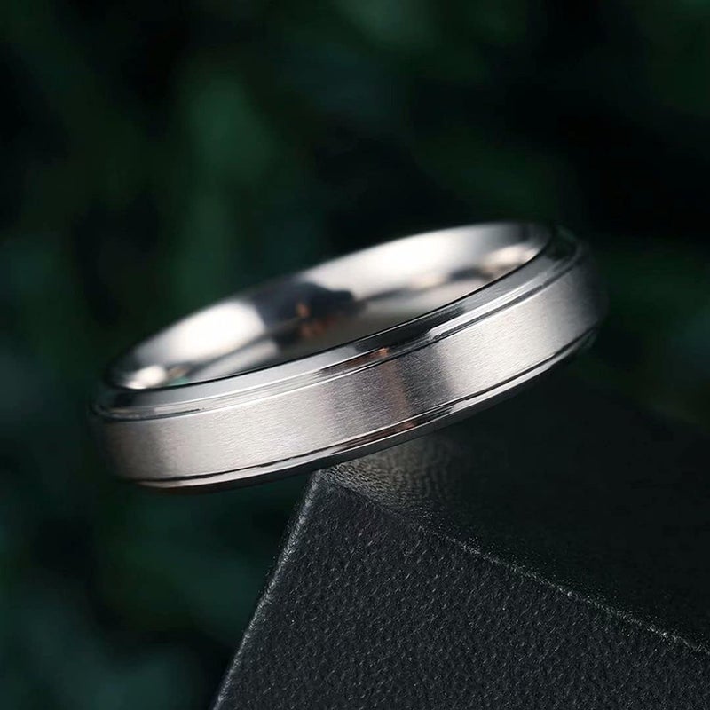 King Will Titanium Wedding Band for Men Women- 3-10mm Width Black/Sliver/Gold High Purity Titanium Promise Wedding Ring Comfort Fit for Daily Wear Size 6-14 - Image 2