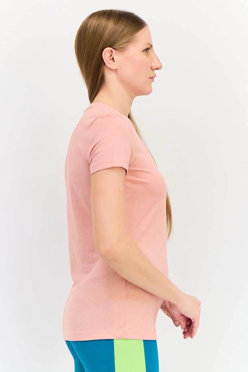 PUMA Women Regular Fit Short Sleeve Training T-shirt, Rosette Heather - Image 4