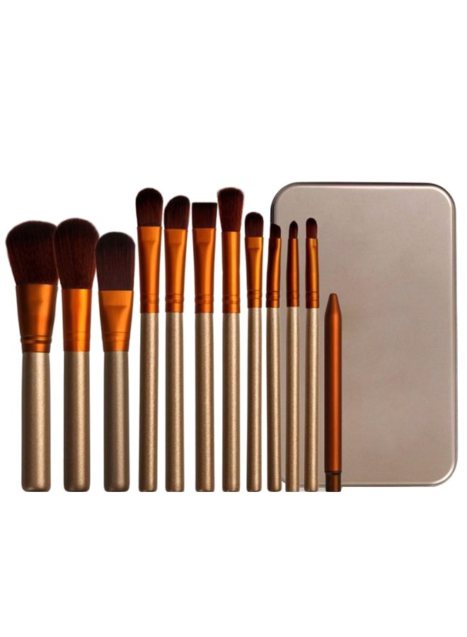 نيبمينينت طقم فراشي مكياج من 12 قطعة مع ملمع شفاه مطفأ متعدد الألوان - Image 2