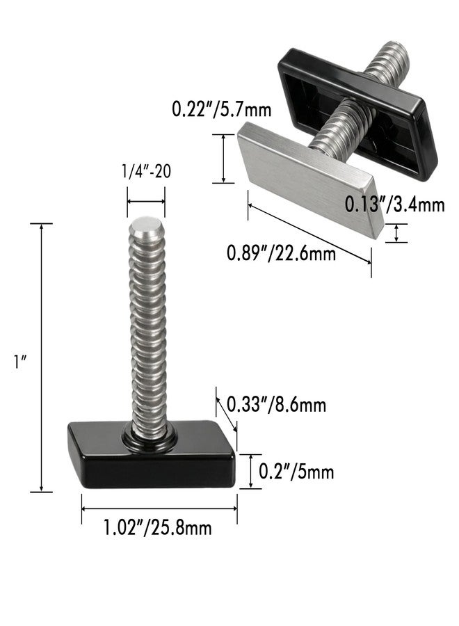 EDSRDPLT 9003 Universal Stainless Track Bolt with Plastic Cover – Compatible with 5/16 inch (Lund, G3, Lowe) & 1/4 inch (Tracker, Versatrack) Boat Gunnel Track Systems - Image 2