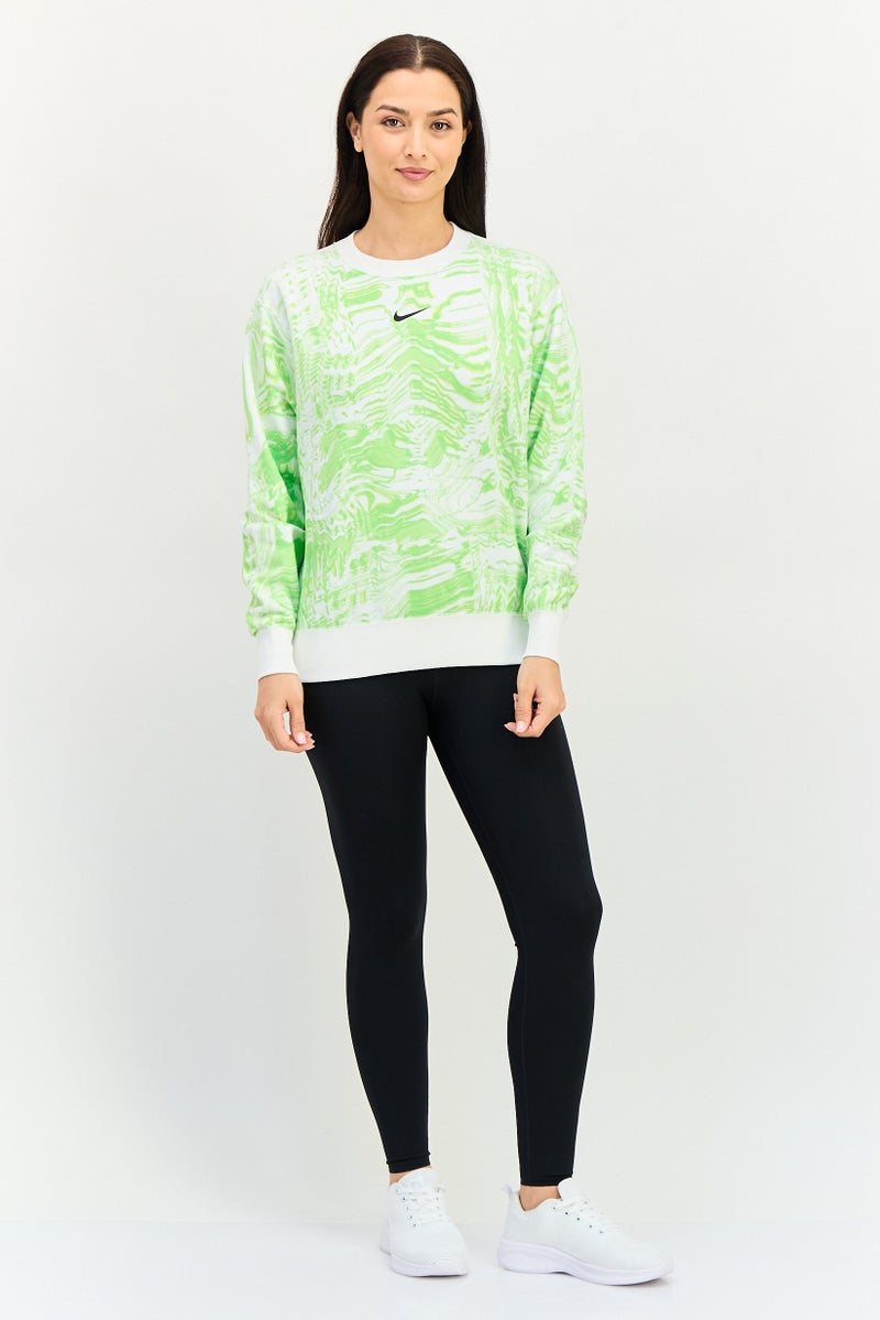 Nike سويت شيرت خارجي فضفاض بأكمام طويلة للنساء، متعدد الألوان - Image 3